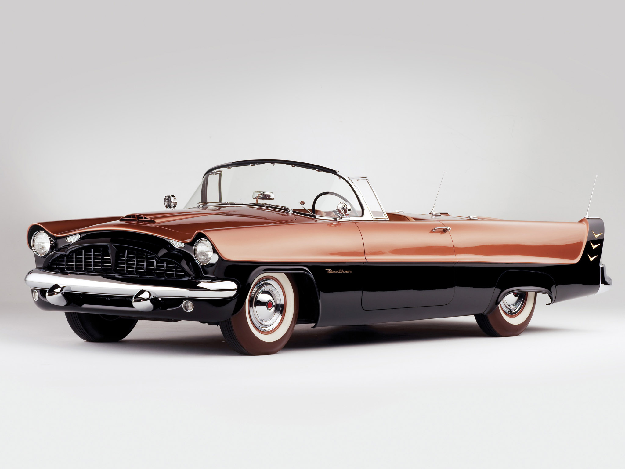 1952, Packard, Panther, Daytona, Roadster, Concept, Retro Wallpaper