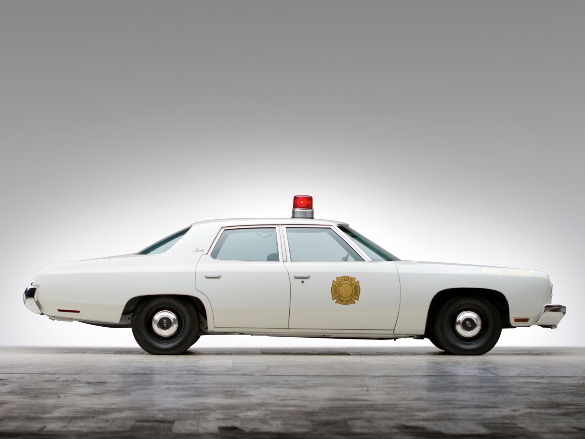 1973, Chevrolet, Impala, Sedan, Fire, Chiefs, Car, L69, Firetruck, Classic, Police Wallpaper
