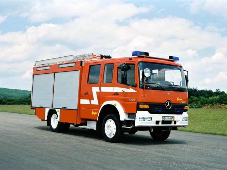 1998, Ziegler, Mercedes, Benz, Atego, 1225, Tlf, 16 25, Feuerwehr, Firetruck HD Wallpaper Desktop Background