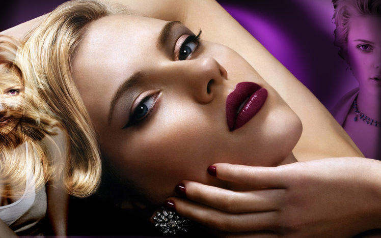 women, Scarlett, Johansson, Actress, Models, Celebrity, Lipstick, Glamour, Faces HD Wallpaper Desktop Background