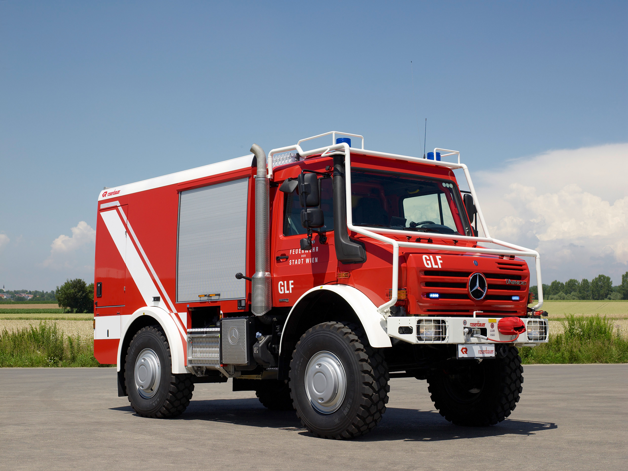 2000, Rosenbauer, Mercedes, Benz, Unimog, U5000, Glf, 4x4, Firetruck Wallpaper
