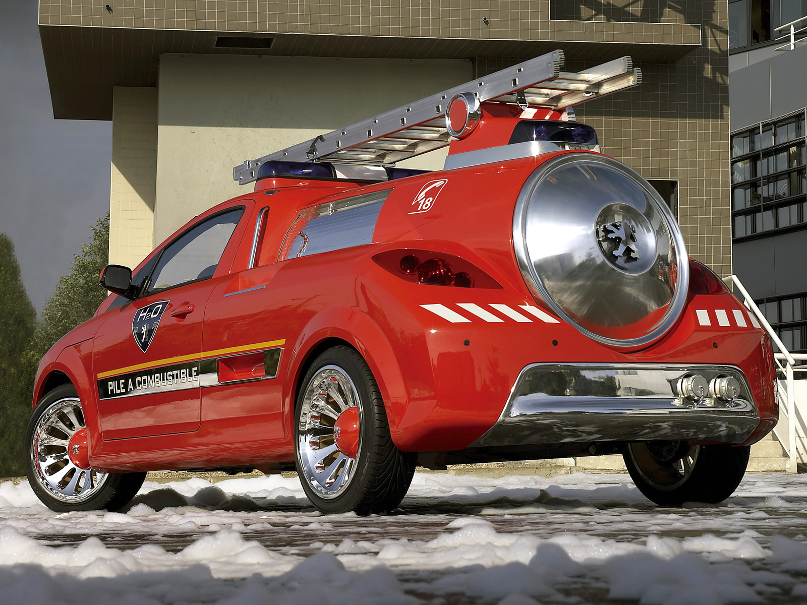 20, 02peugeot, H2o, Concept, Firetruck, Tuning Wallpaper