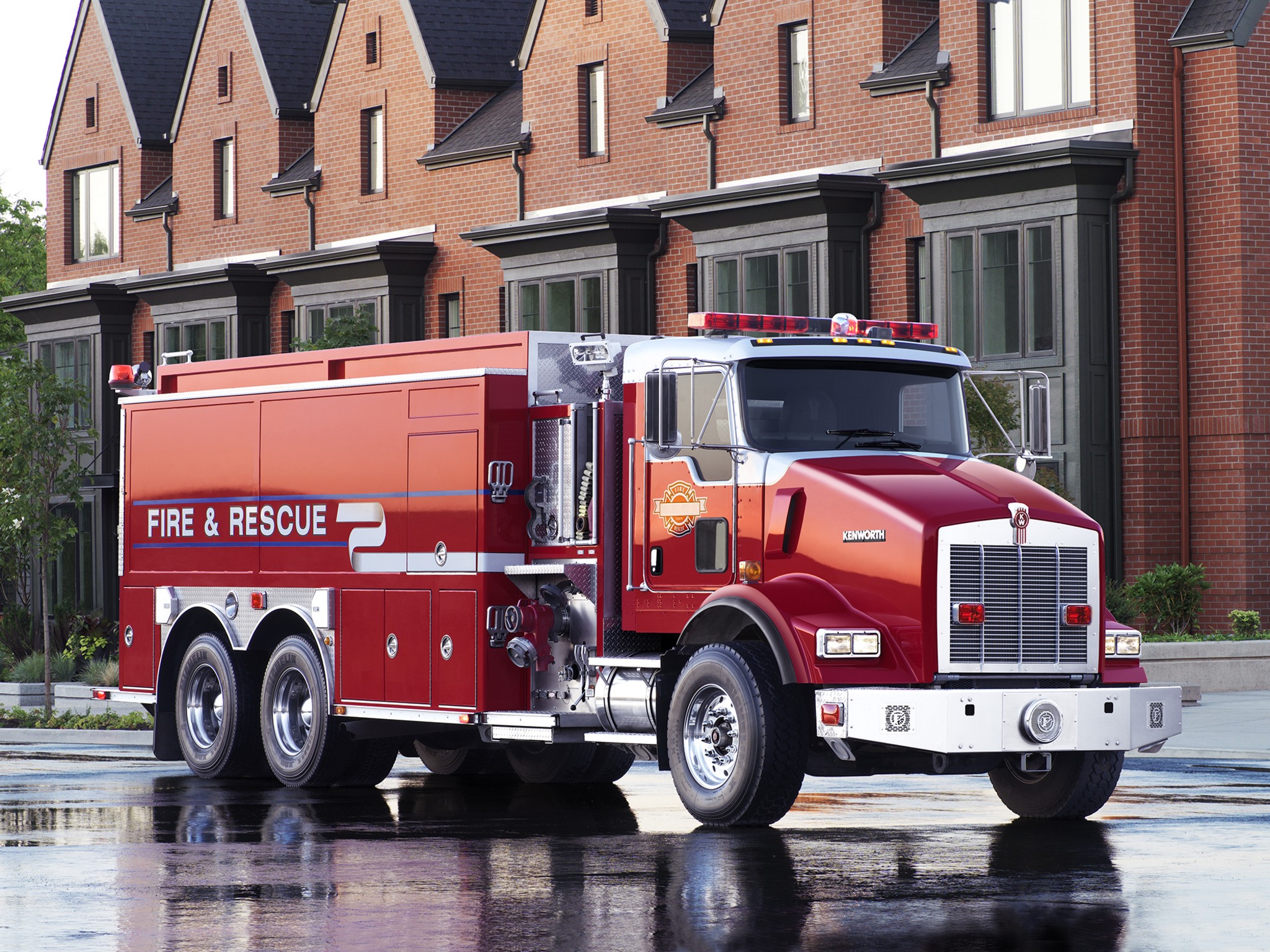 2005, Kenworth, T800, Firetruck Wallpaper