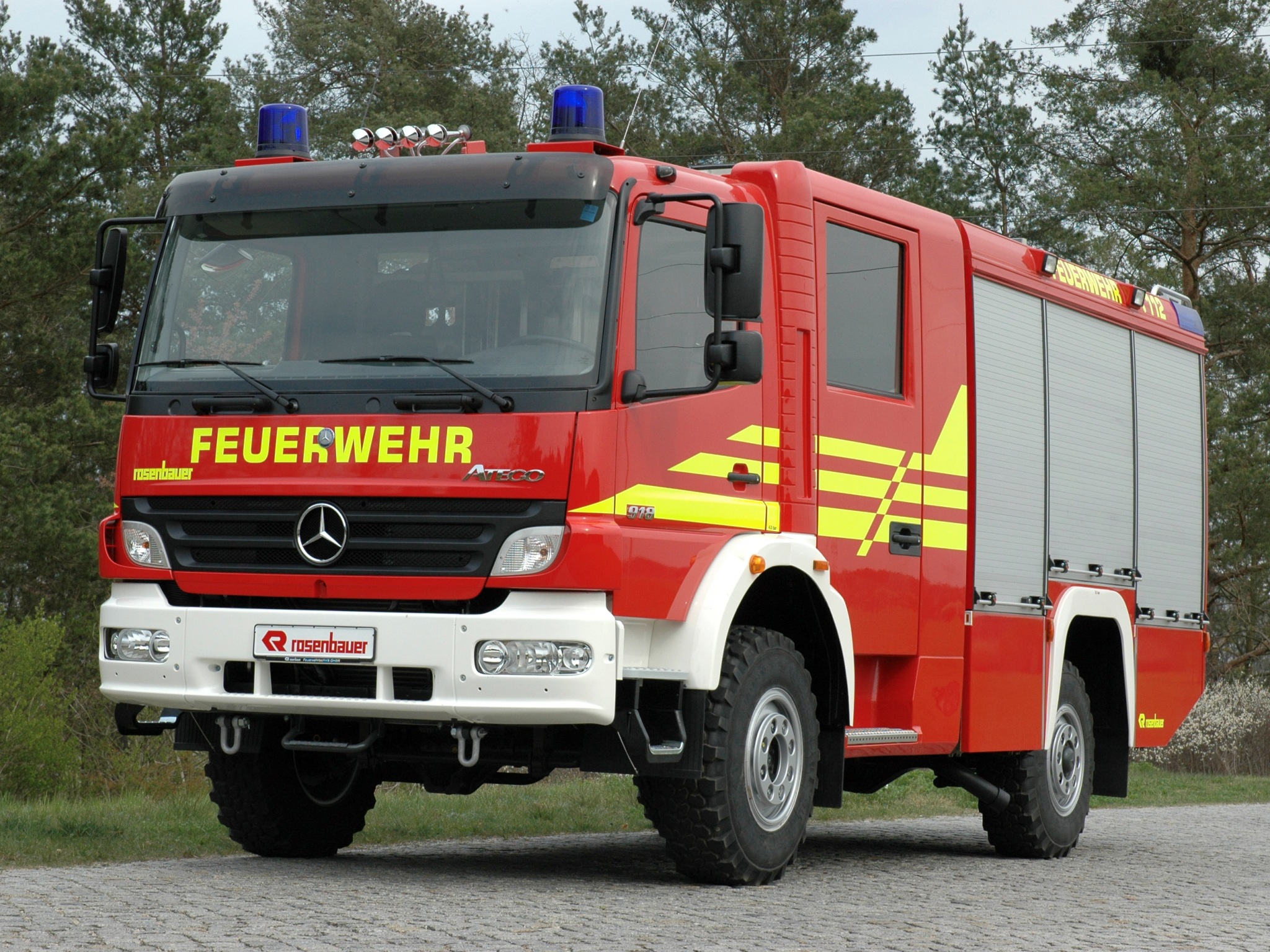 2005, Rosenbauer, Mercedes, Benz, Atego, 918, Feuerwehr, Firetruck Wallpaper
