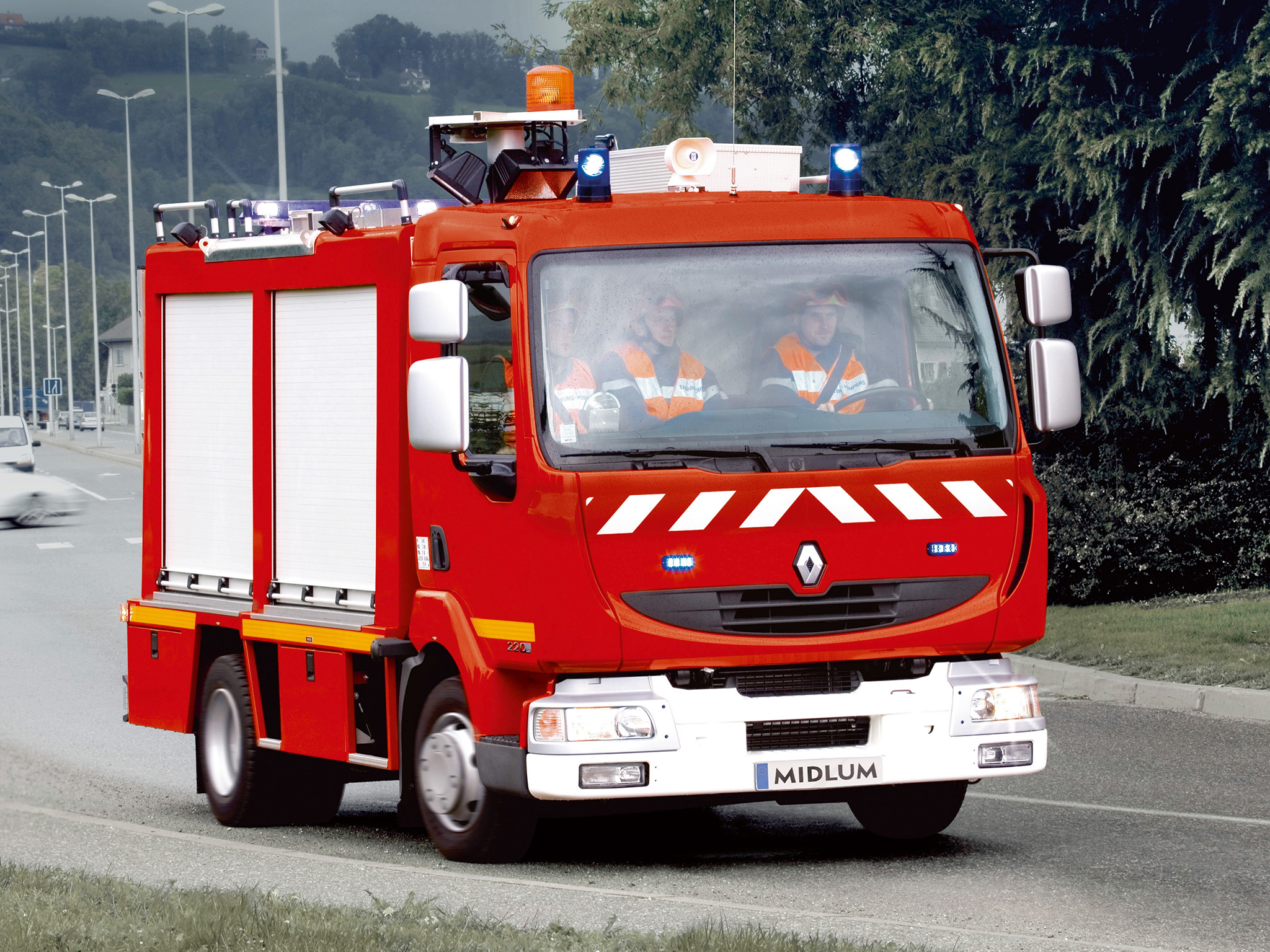 2006, Renault, Midlum, 4x2, Firetruck Wallpaper