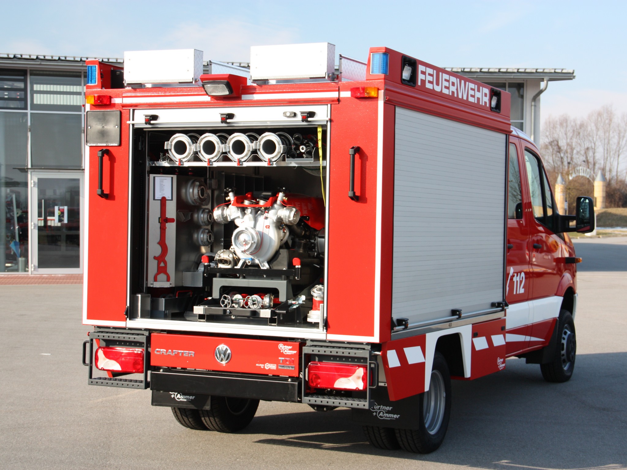 2011, Volkswagen, Crafter, Double, Cab, Pickup, 4motion, Feuerwehr, Firetruck Wallpaper