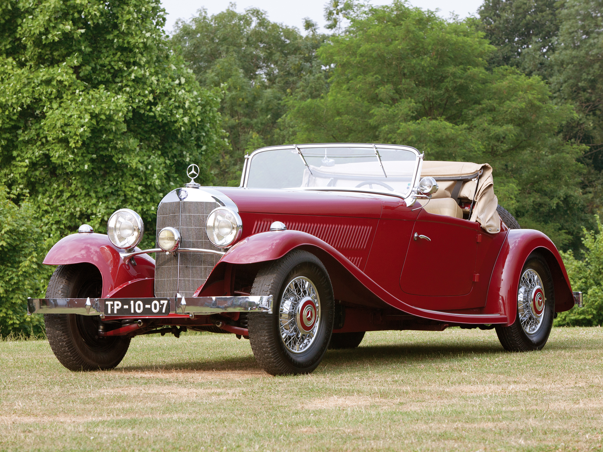 1933, Mercedes, Benz, 380, K, Sport, Roadster, W22, Retro Wallpaper