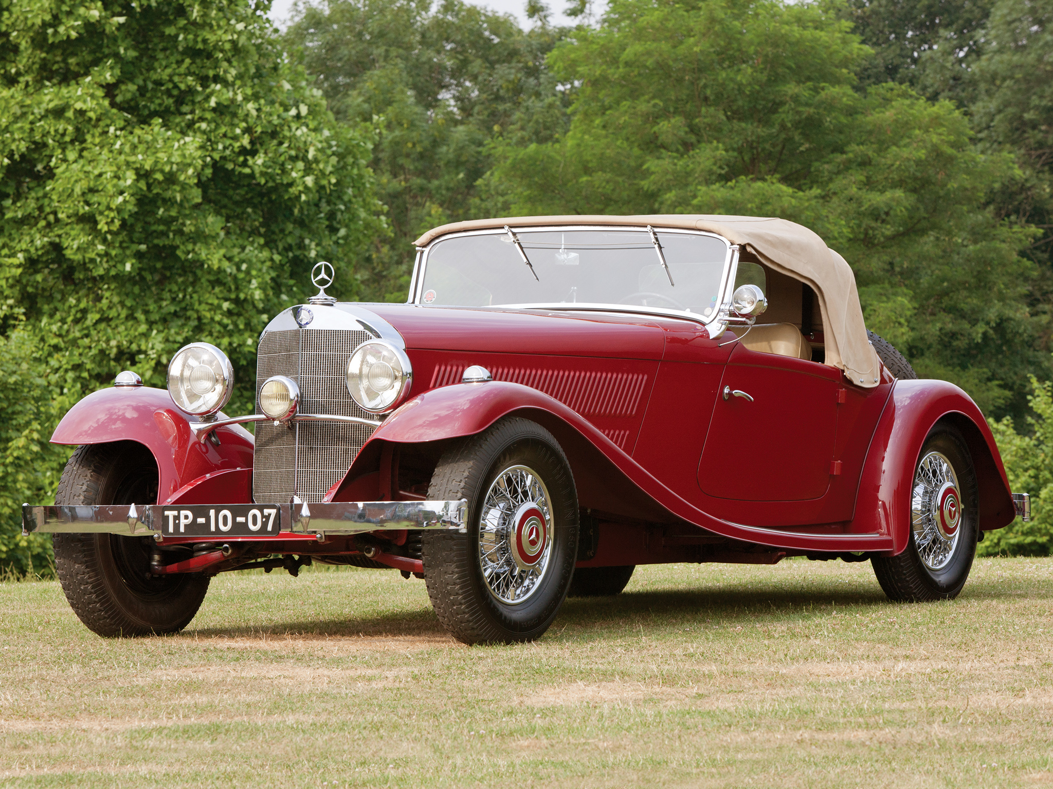 1933, Mercedes, Benz, 380, K, Sport, Roadster, W22, Retro Wallpaper