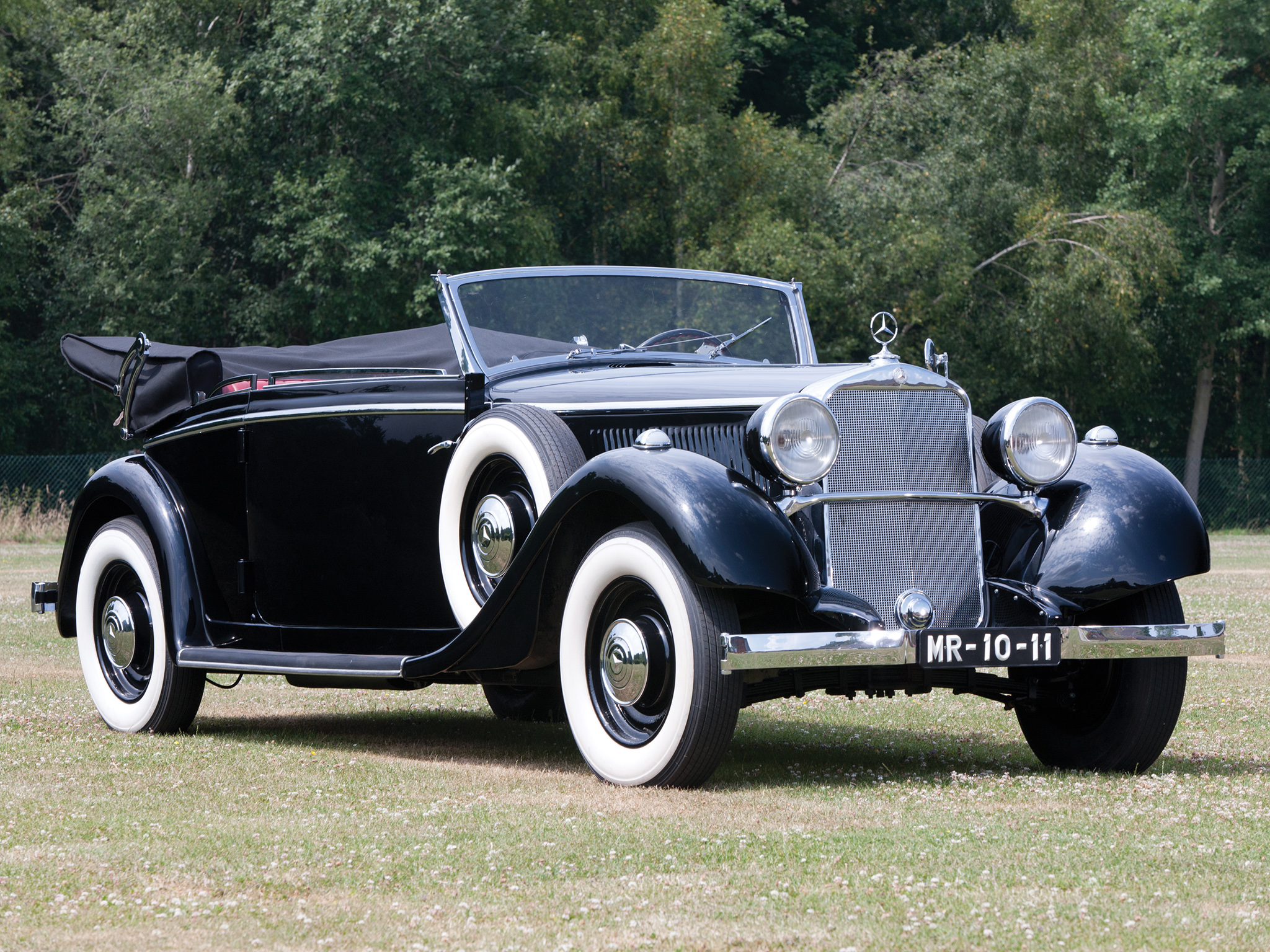 1934, Mercedes, Benz, 290, Cabriolet, B, W18, Luxury, Retro Wallpaper