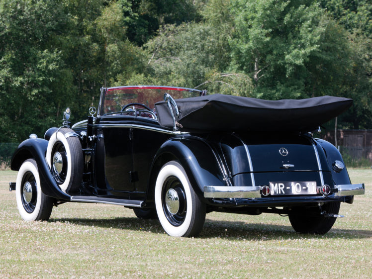 1934, Mercedes, Benz, 290, Cabriolet, B, W18, Luxury, Retro HD Wallpaper Desktop Background