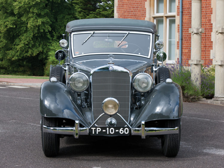 1937, Mercedes, Benz, 320, Pullman, Cabriolet, W142, Luxury, Retro HD Wallpaper Desktop Background
