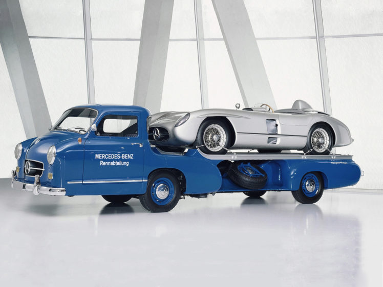 1954, Mercedes, Benz, Blue, Wonder, Transporter, Towtruck, Retro HD Wallpaper Desktop Background