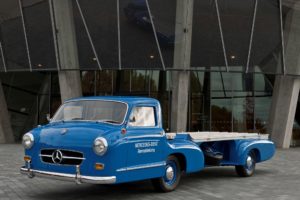 1954, Mercedes, Benz, Blue, Wonder, Transporter, Towtruck, Retro, Fs
