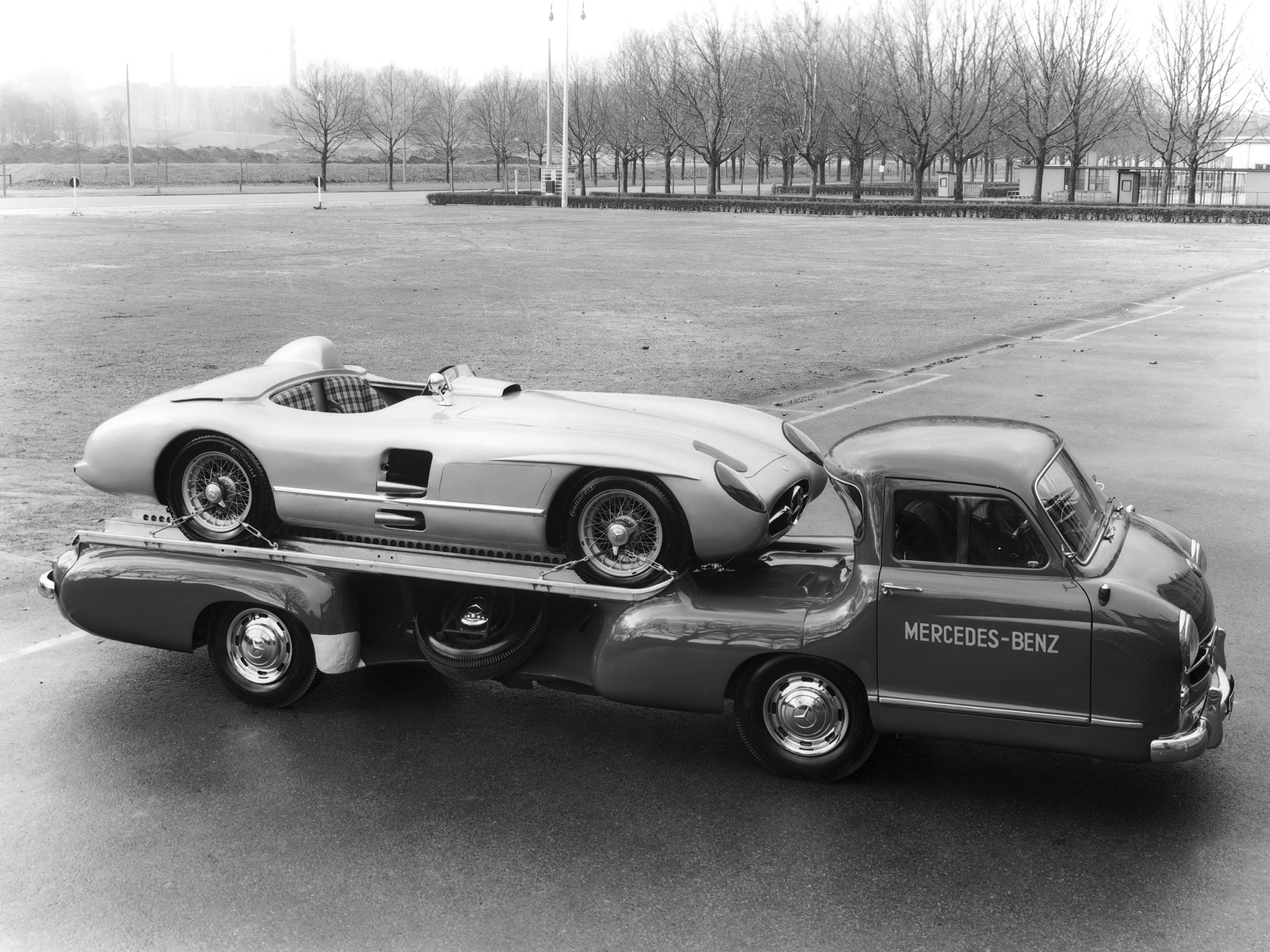 1954, Mercedes, Benz, Blue, Wonder, Transporter, Towtruck, Retro Wallpaper