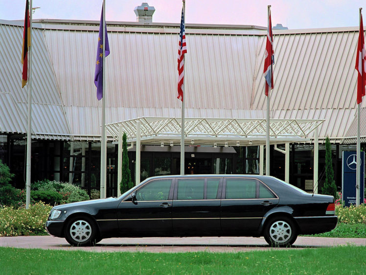 1993, Armored, Mercedes, Benz, S, 600, L, Pullman, Guard, V140, Luxury HD Wallpaper Desktop Background