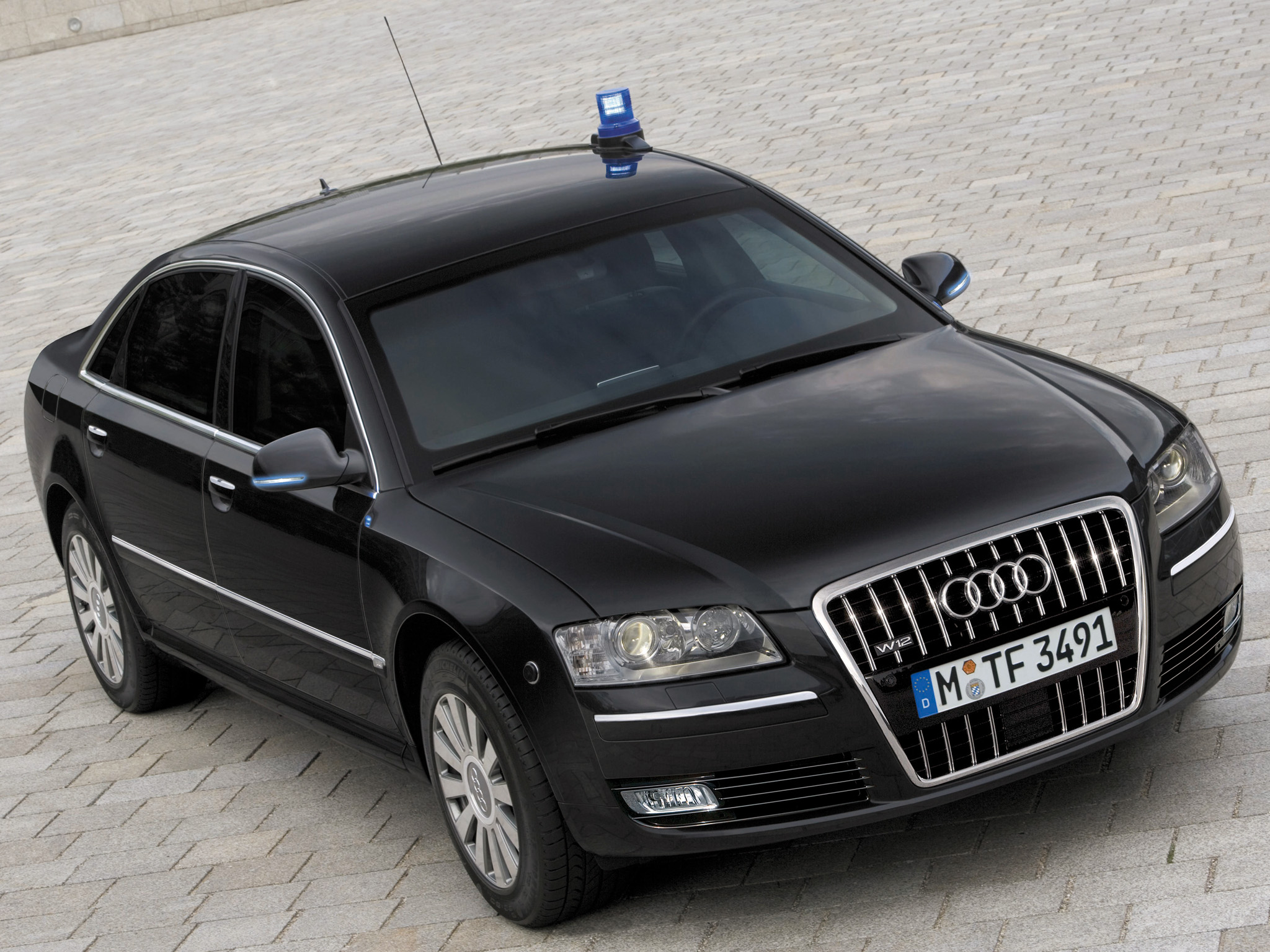 2008, Armored, Audi, A8l, W12, Security, D 3, Police Wallpaper