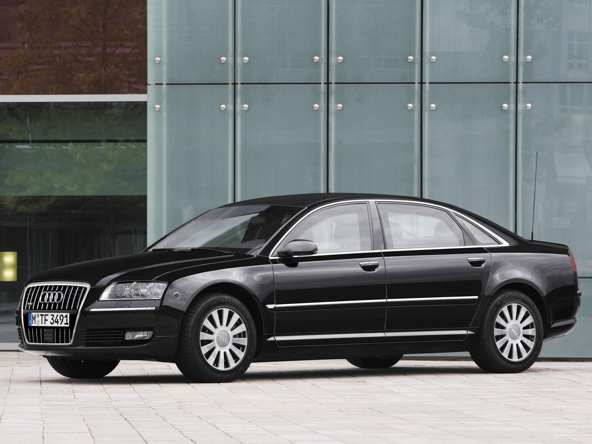 2008, Armored, Audi, A8l, W12, Security, D 3, Police Wallpaper