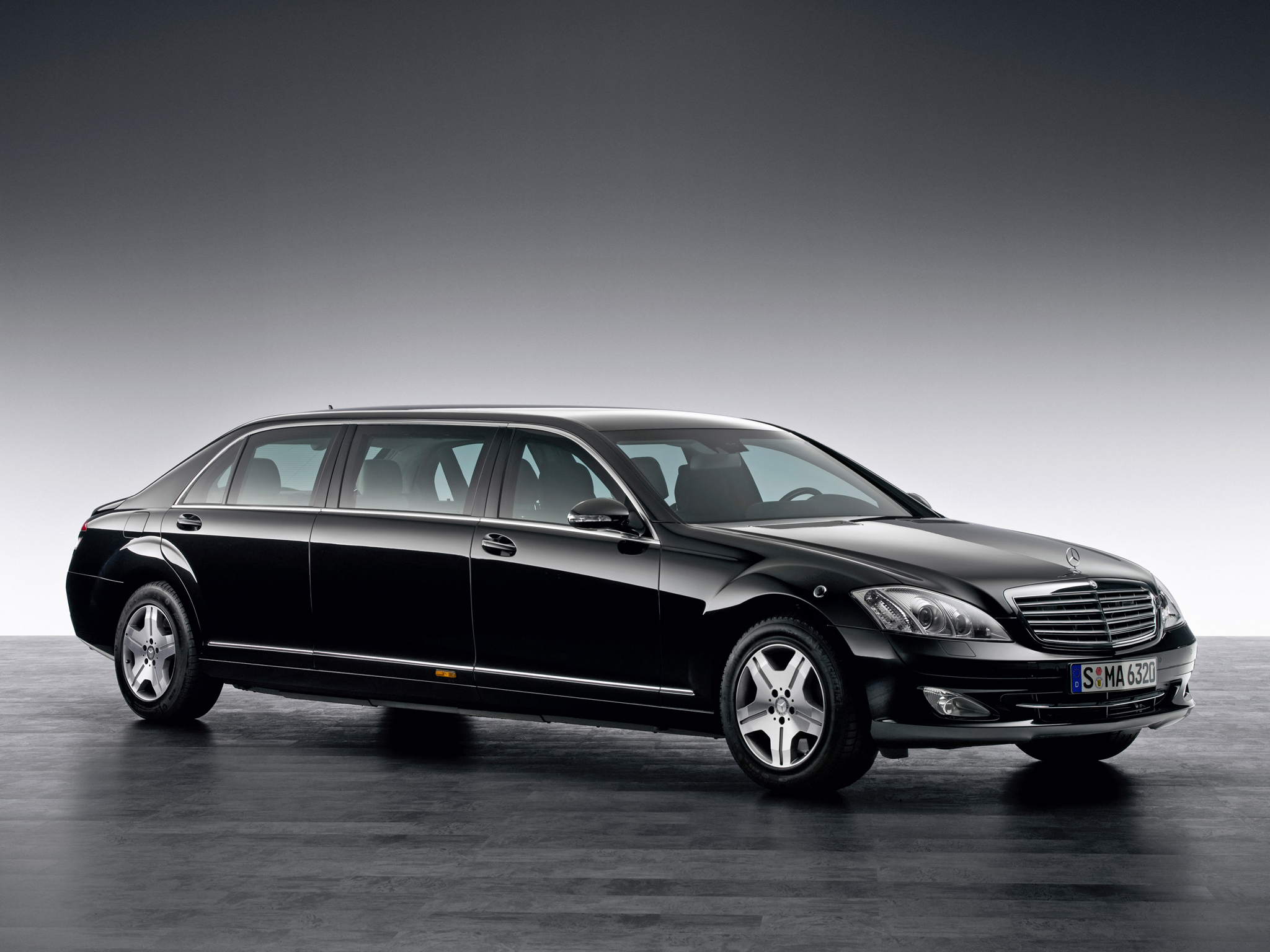 2008, Armored, Mercedes, Benz, S, 600, Guard, Pullman, W221, Luxury Wallpaper
