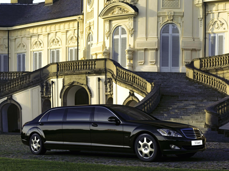 2008, Armored, Mercedes, Benz, S, 600, Guard, Pullman, W221, Luxury HD Wallpaper Desktop Background