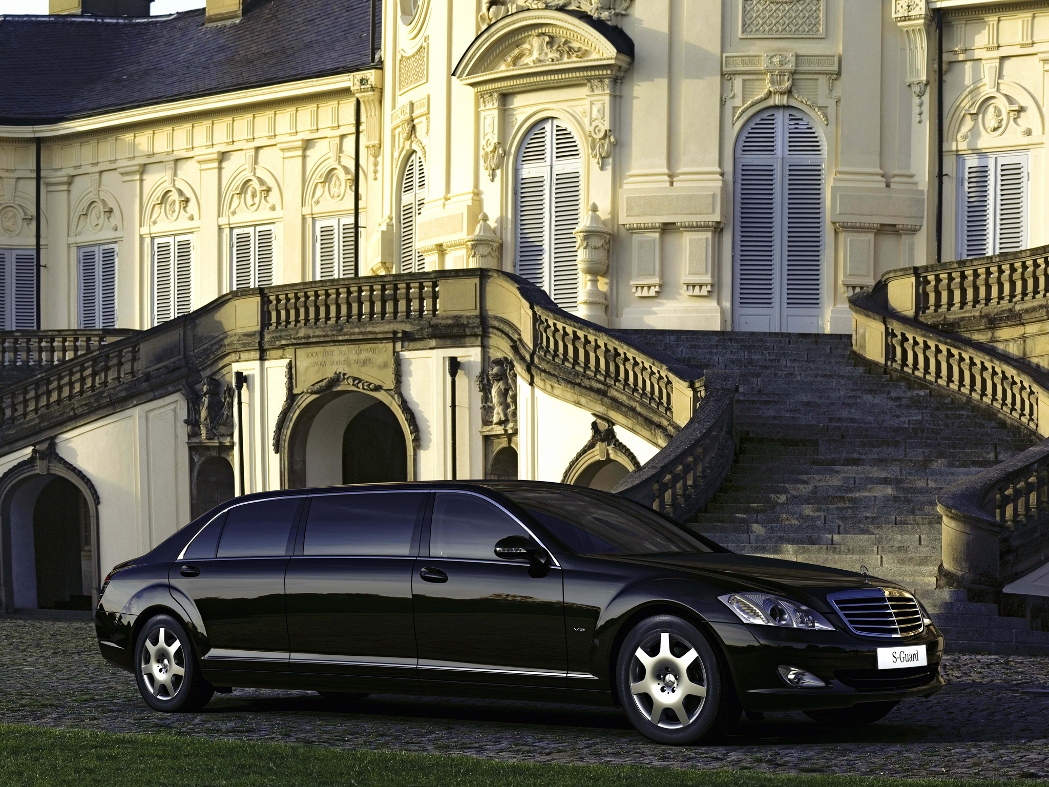 2008, Armored, Mercedes, Benz, S, 600, Guard, Pullman, W221, Luxury Wallpaper