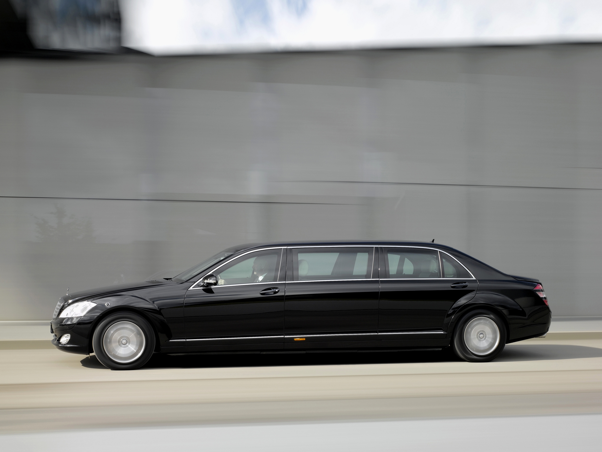 2008, Armored, Mercedes, Benz, S, 600, Guard, Pullman, W221, Luxury Wallpaper