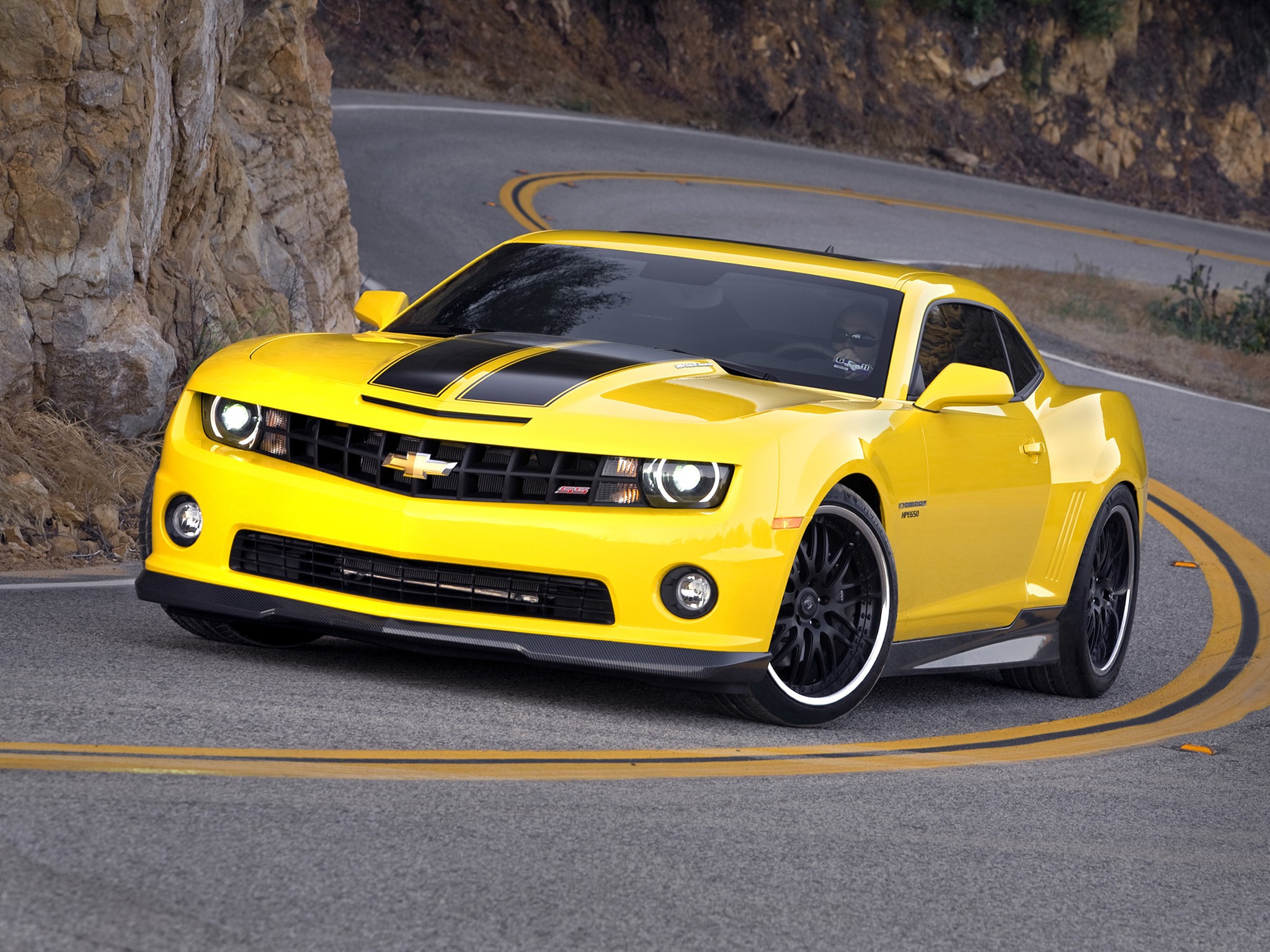 yellow, Cars, Muscle, Cars, Roads, Chevrolet, Camaro, Driving Wallpaper