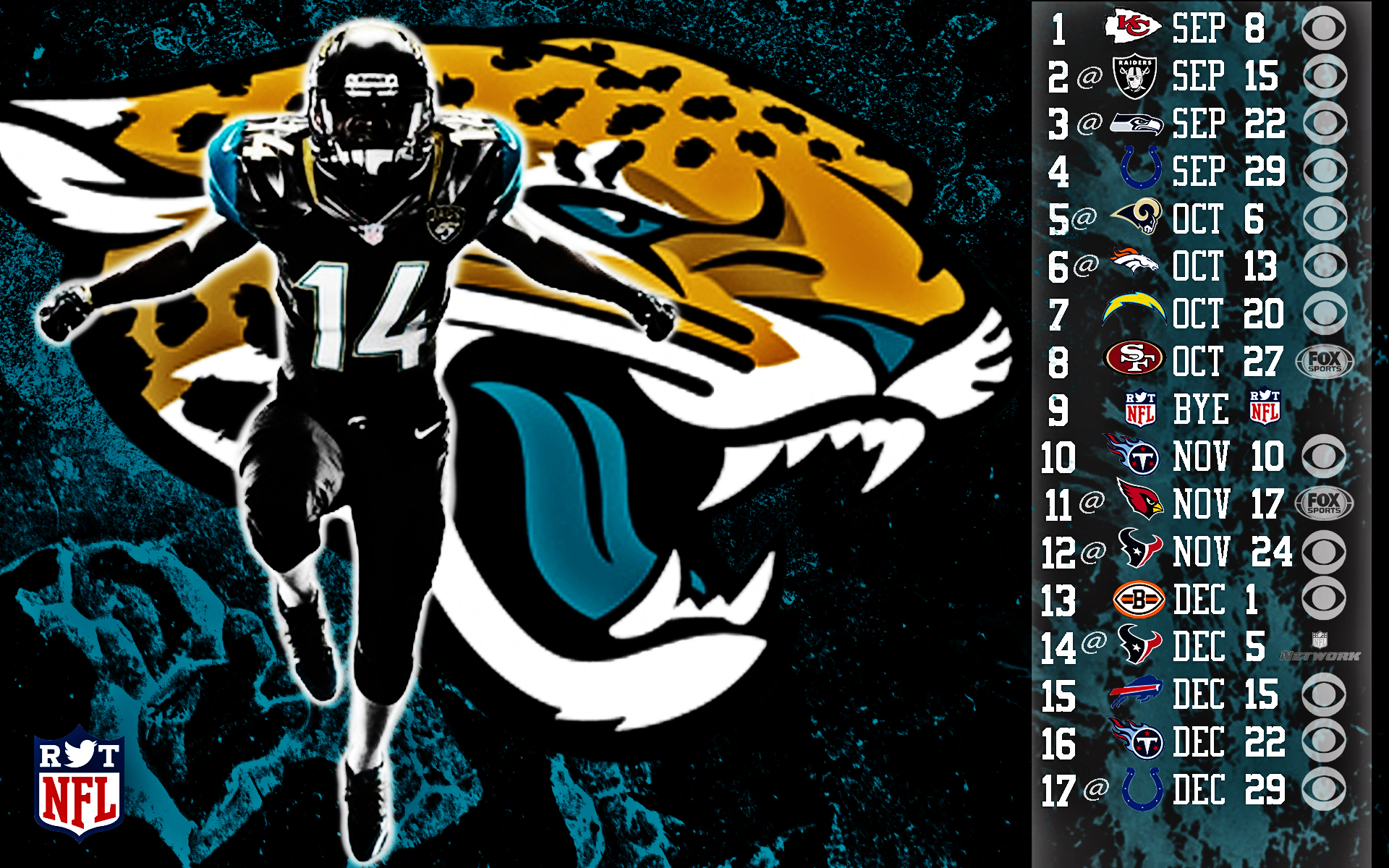 2019 Jacksonville Jaguars schedule: Downloadable wallpaper