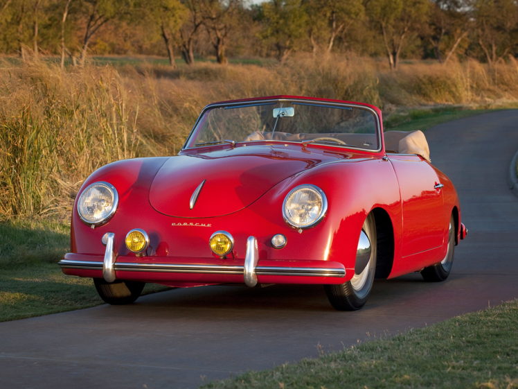 1952, Porsche, 356, 1500, Cabriolet HD Wallpaper Desktop Background
