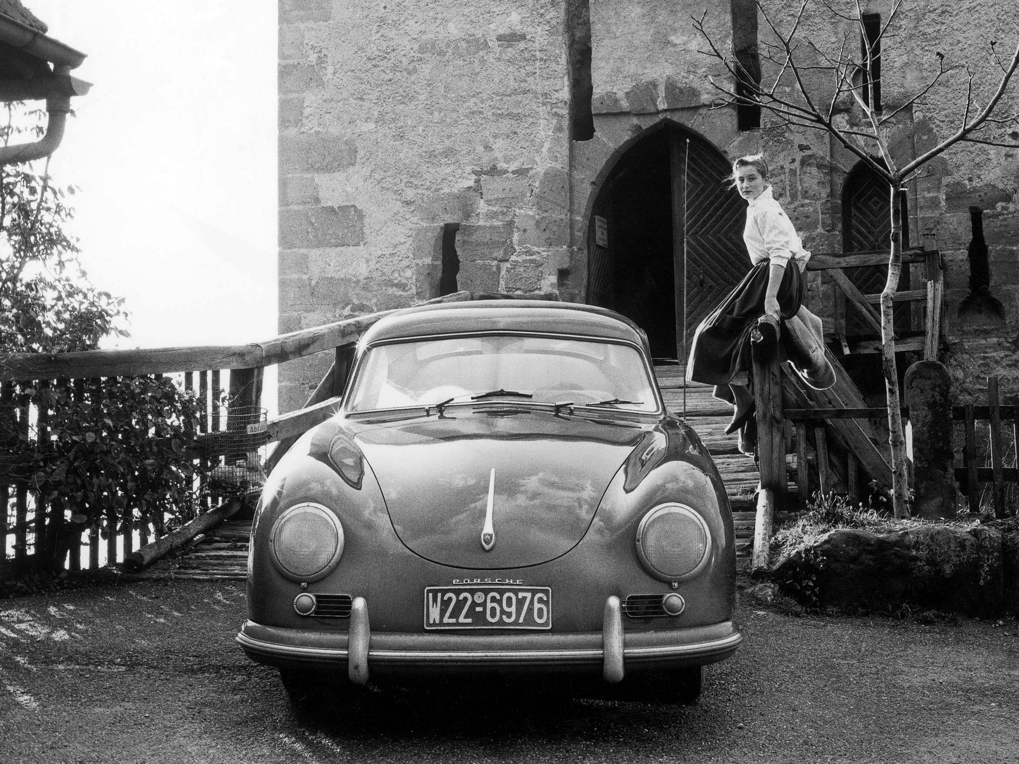 1954, Porsche, 356, Coupe, Reutter, Retro Wallpaper