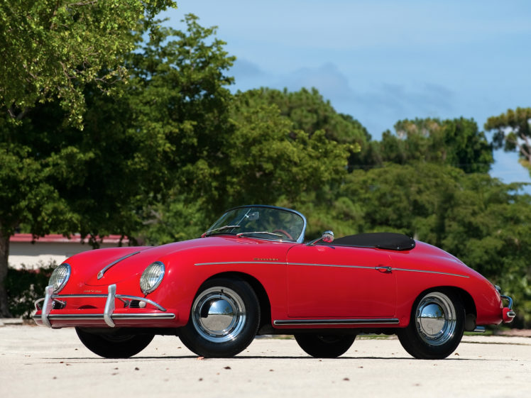 1955, Porsche, 356a, 1600, De luxe, Speedster, Us spec, T 1, Retro HD Wallpaper Desktop Background