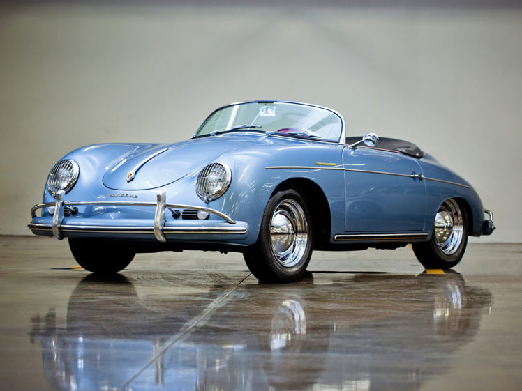 1955, Porsche, 356a, 1600, Super, Speedster, Reutter, T 1, Retro, Supercar, Supercars HD Wallpaper Desktop Background