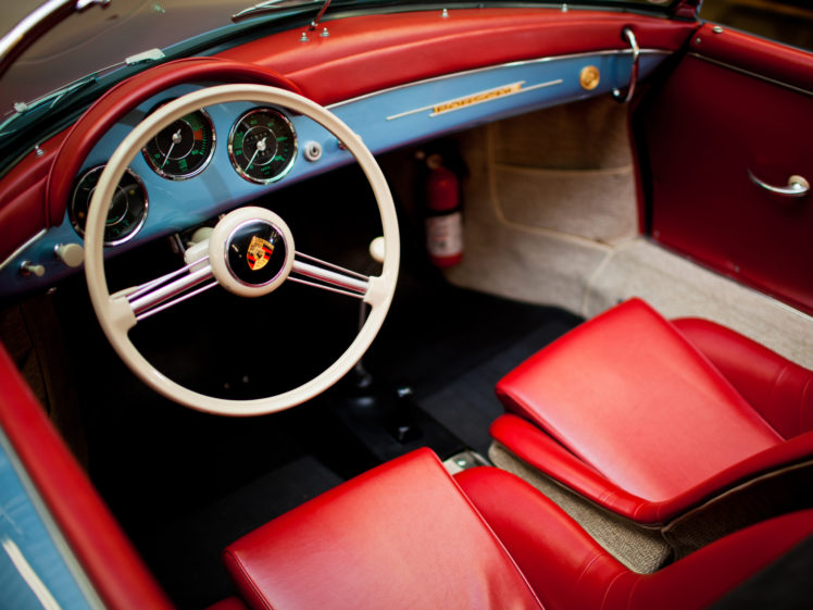 1955, Porsche, 356a, 1600, Super, Speedster, Reutter, T 1, Retro, Supercar, Supercars, Interior HD Wallpaper Desktop Background