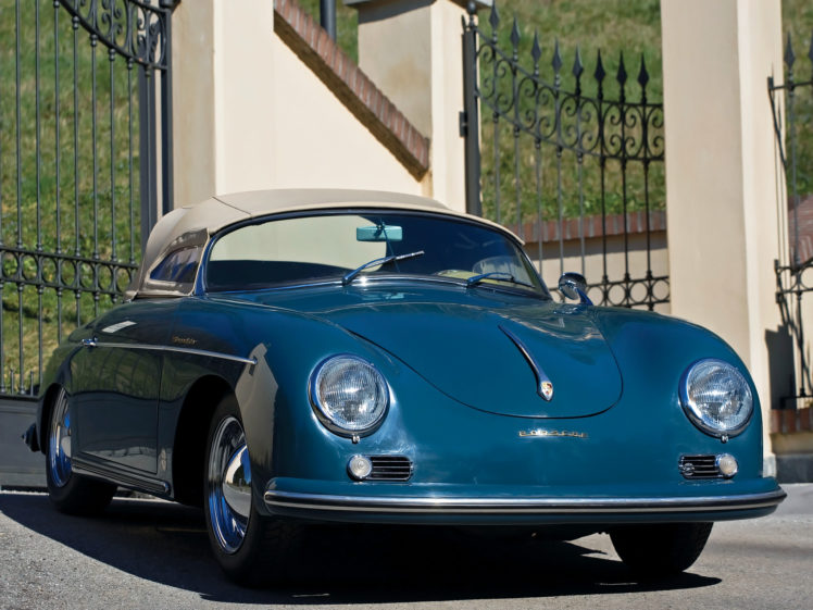 1958, Porsche, 356a, 1600, Speedster, T 2, Retro HD Wallpaper Desktop Background