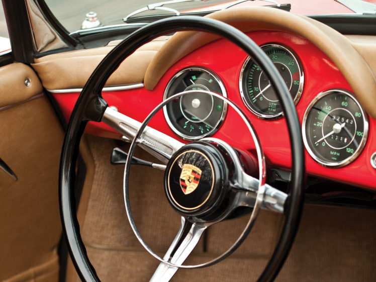 1959, Porsche, 356b, 1600, Cabriolet, Drauz, T 5, Retro, Interior HD Wallpaper Desktop Background