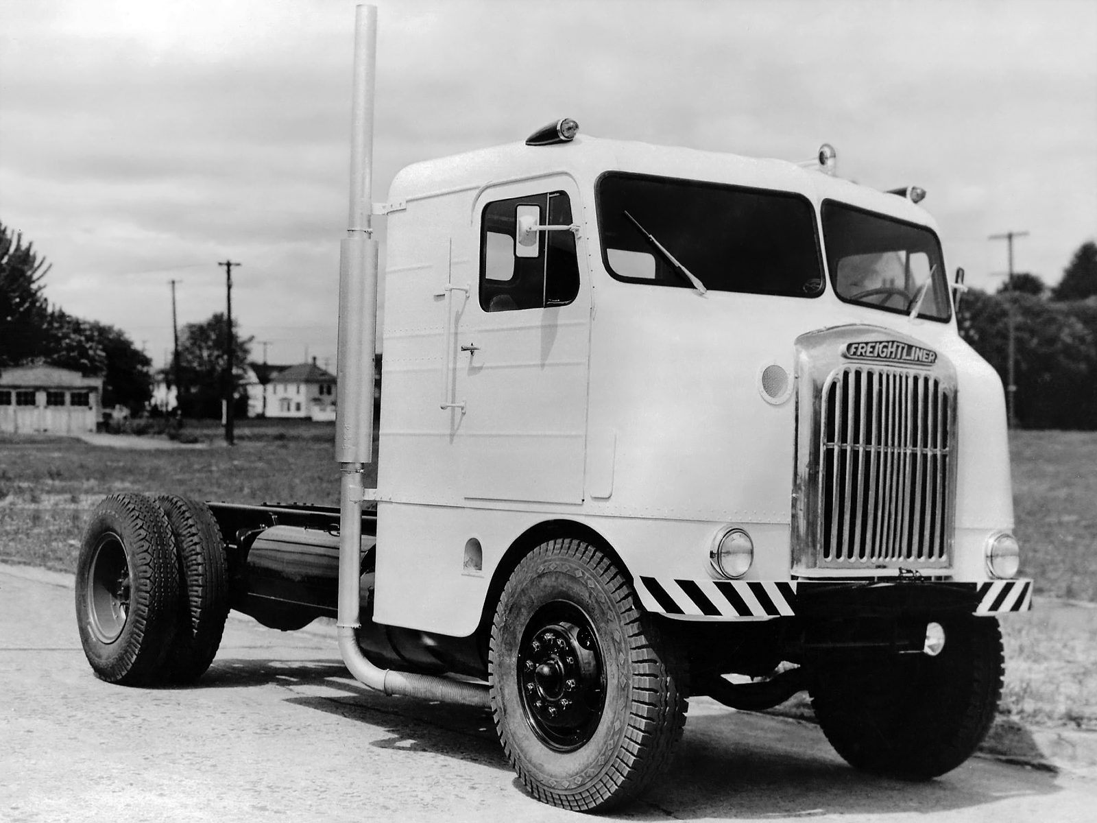 1950, Freightliner, Semi, Tractor, Retro Wallpaper