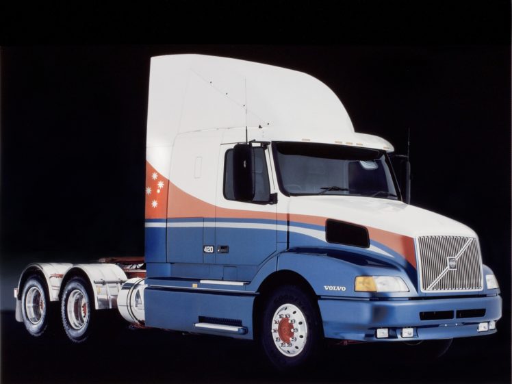 1996, Volvo, Vn, 770, Au spec, Semi, Tractor HD Wallpaper Desktop Background