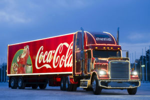 2009, Freightliner, Classic, Coca, Cola, Christmas, Semi, Tractor, Drink