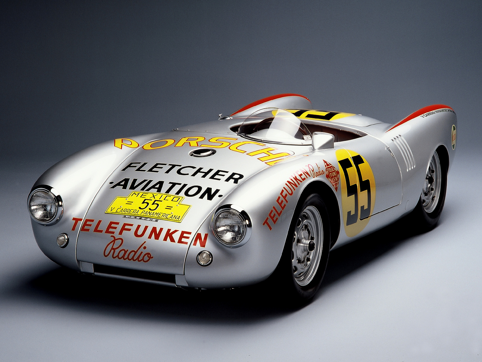 1954, Porsche, 550, R s, Spyder, Carrera, Panamericana, Race, Racing, Retro Wallpaper