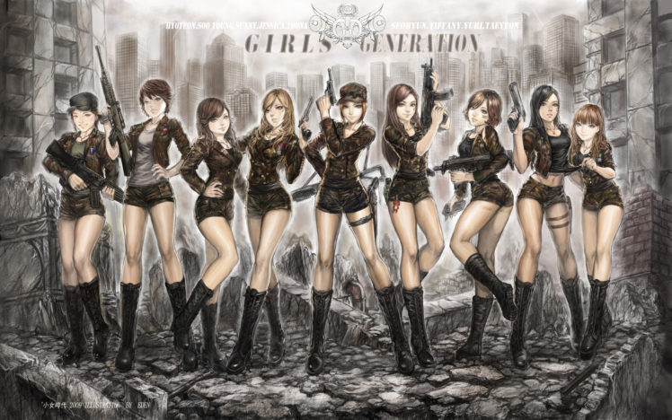girls, Generation, Snsd, Anime, Girls HD Wallpaper Desktop Background