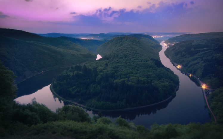 landscapes, Nature, Rivers, Saarschleife HD Wallpaper Desktop Background