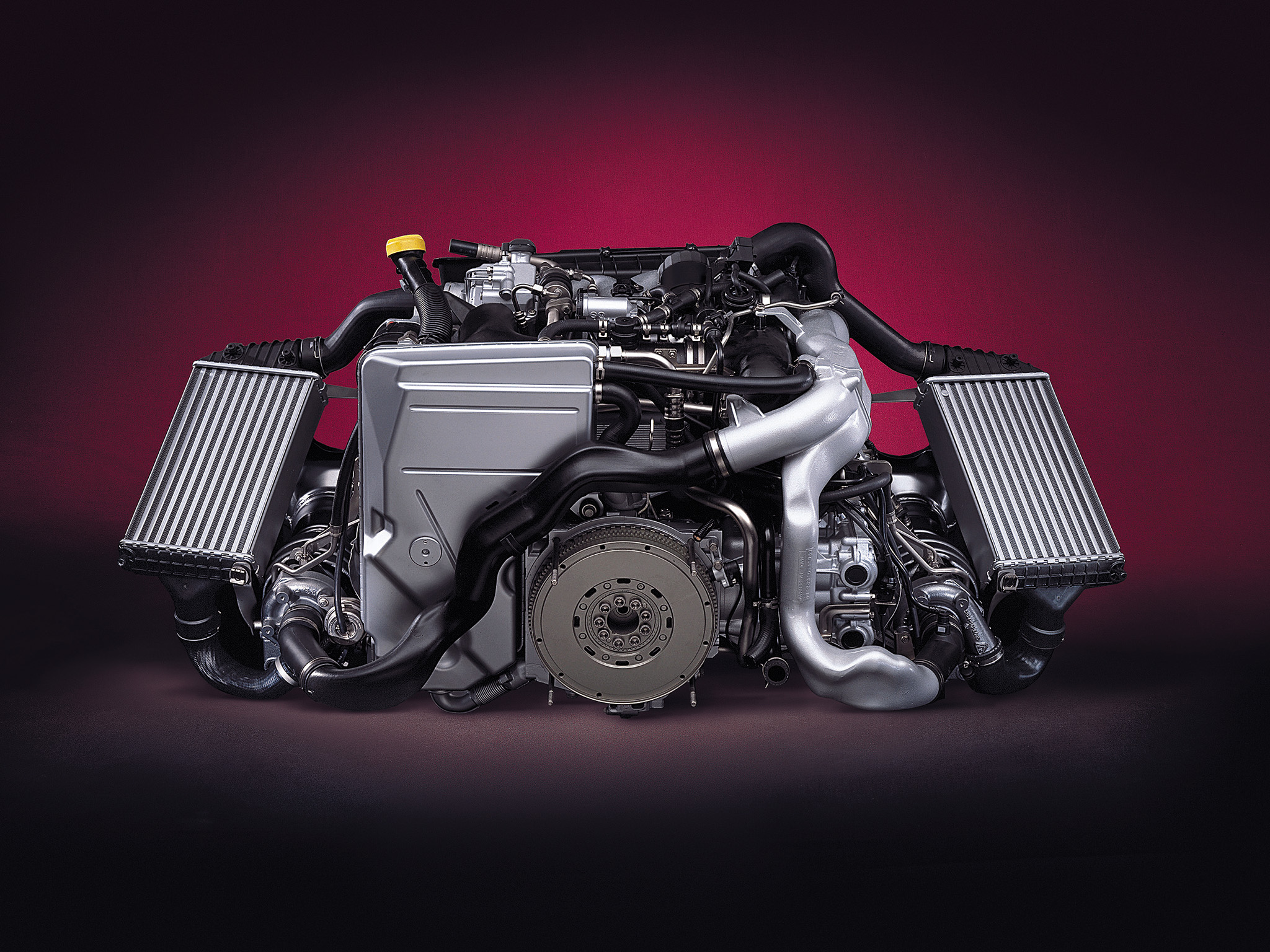 engine, Porsche, 996, 911, Gt2 Wallpaper