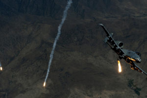 a 10, Airplane, Plane, Flares, Military