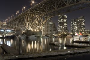 water, Cityscapes, Lights, Ships, Bridges, Buildings, Vehicles, Bright, Cities