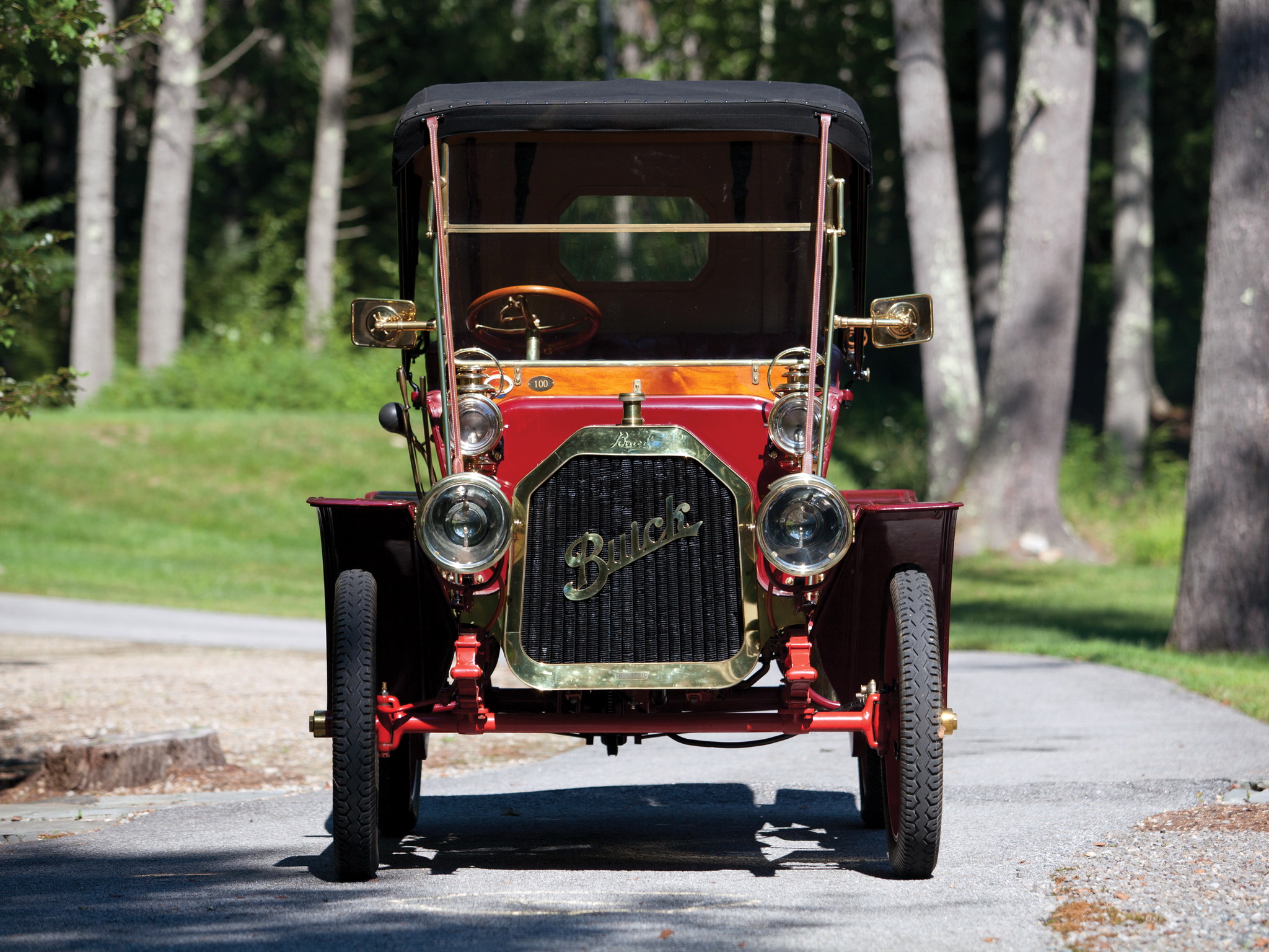 1909, Buick, Model g, Runabout, Retro Wallpaper