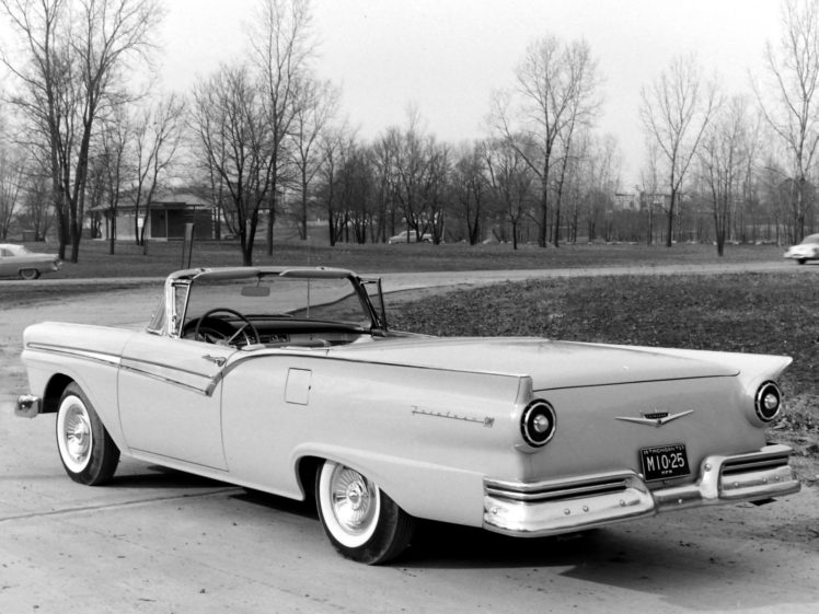 1957, Ford, Fairlane, 500, Skyliner, Retractable, Hardtop, Retro, Luxury, Convertible HD Wallpaper Desktop Background