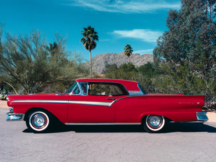 1957, Ford, Fairlane, 500, Skyliner, Retractable, Hardtop, Retro, Luxury, Convertible, Jj HD Wallpaper Desktop Background