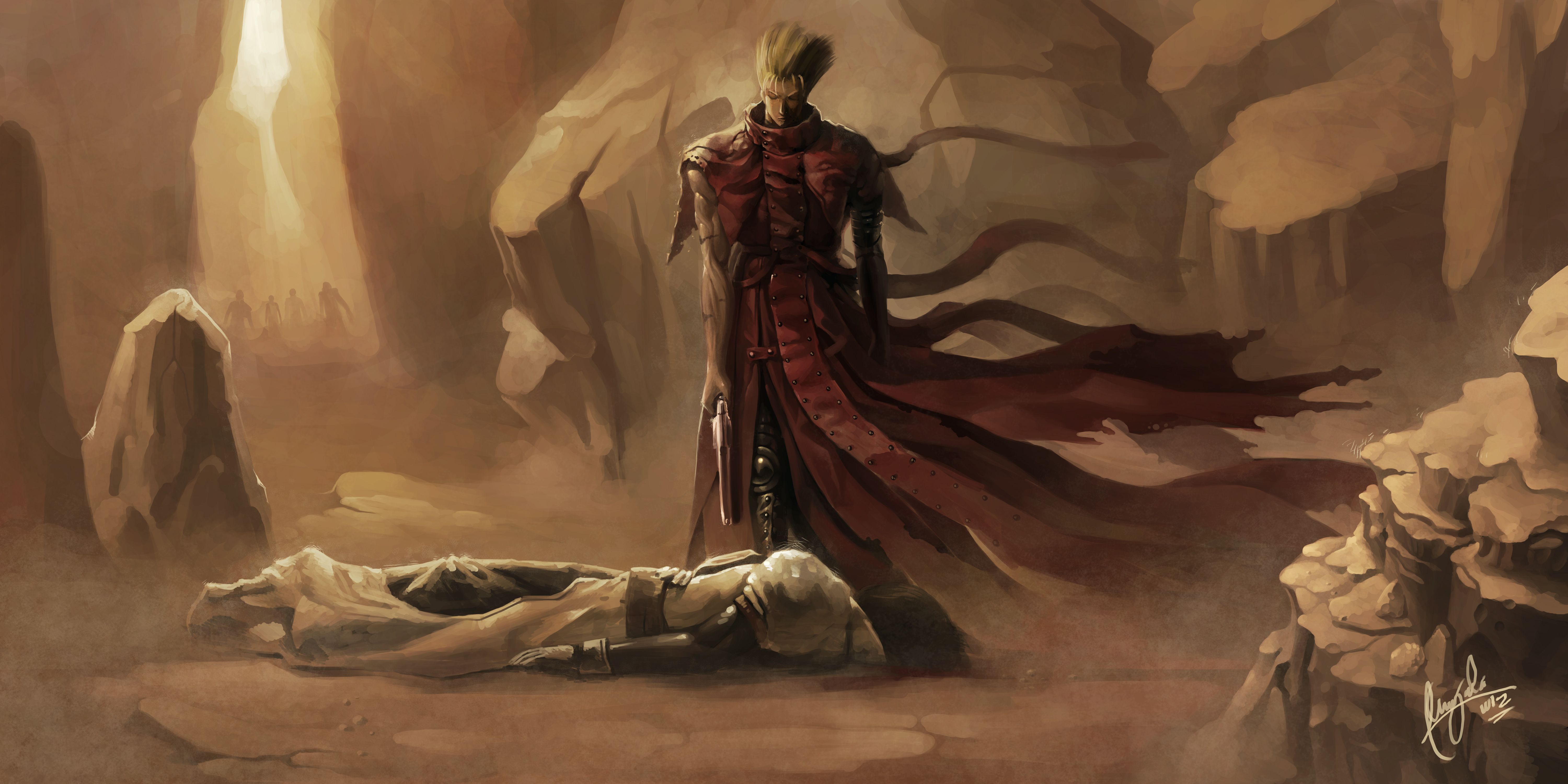 trigun, Legato, Bluesummers, Anime, Game, Fantasy, Warrior, Death Wallpaper