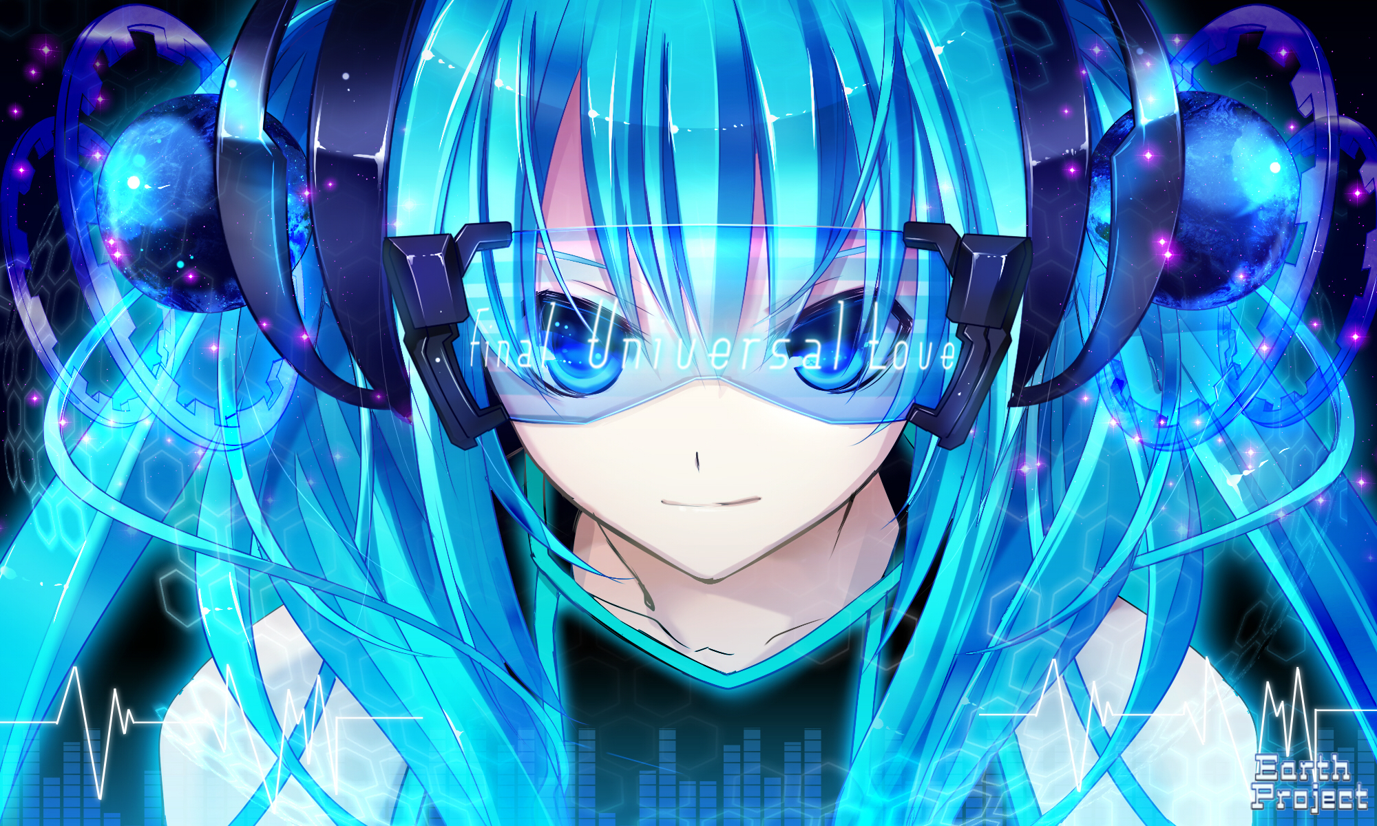 vocaloid, Hatsune, Miku, Twintails, Aqua, Hair Wallpaper