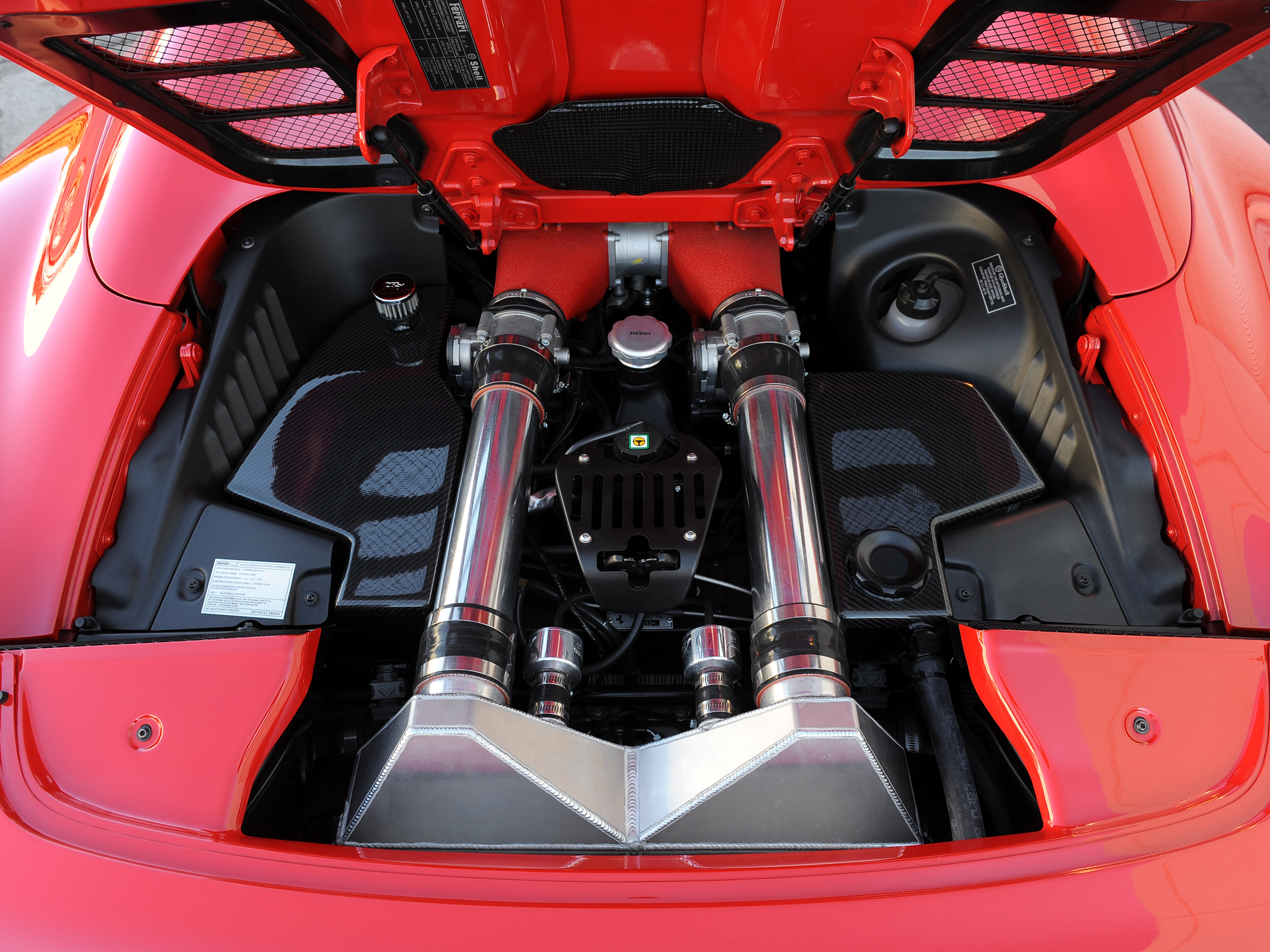 2013, Hennessey, Ferrari, 458, Spider, Hpe700, Twin, Turbo, Supercar, Engine Wallpaper
