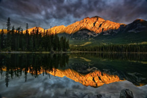 canada, Lake, Mountains, Reflection